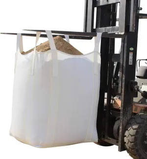 10 Pack FIBC Bulk Bag, Ton Bag, 35"L x 35"W x 43"H, 2200lbs SWL, Duffle Top Flat Bottom Heavy Duty Bulk Bag for Industry Agriculture