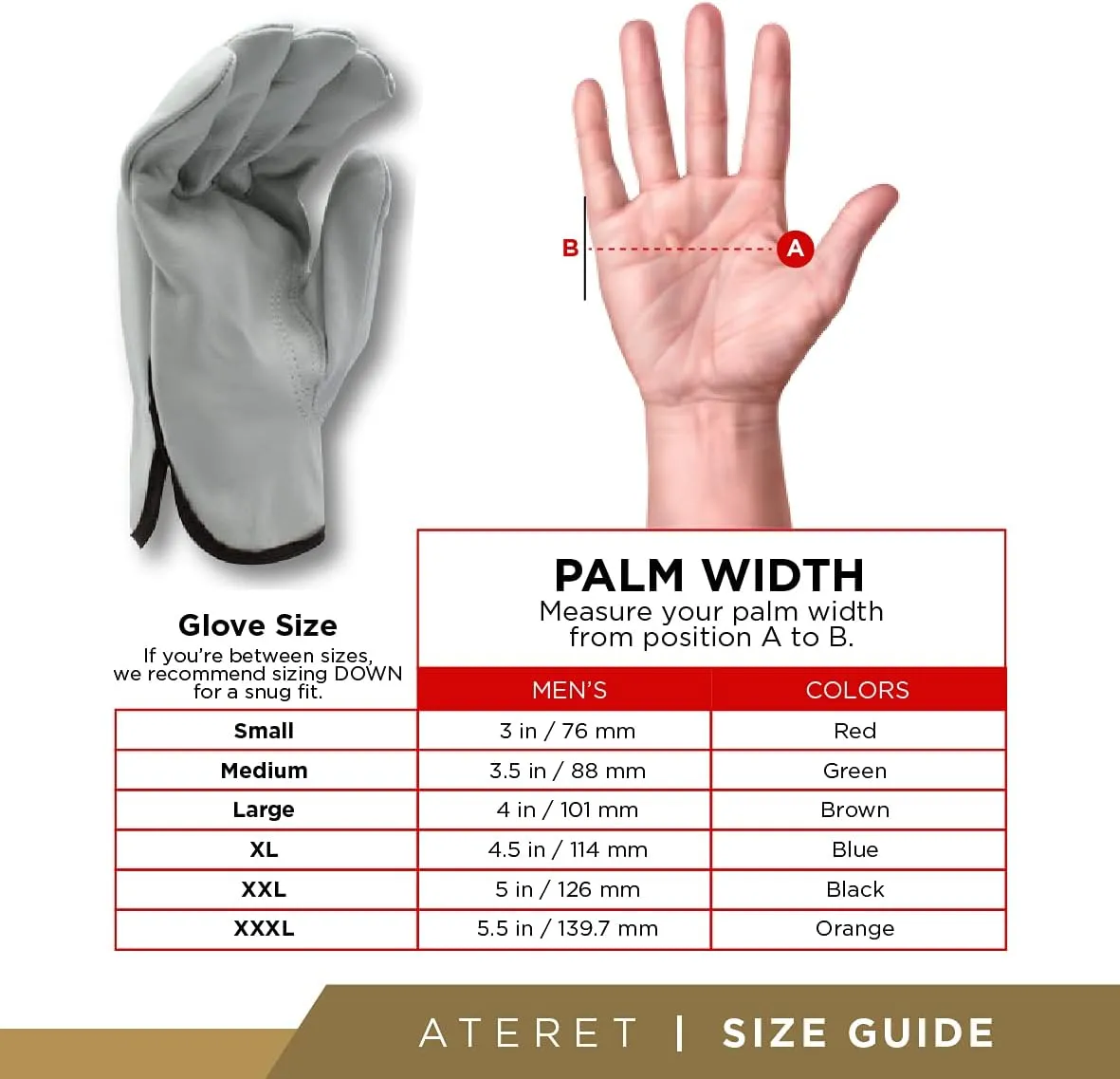 12 Pairs Heavy Duty Durable Cowhide Leather Work Gloves for Construction, Industrial and Personal Use