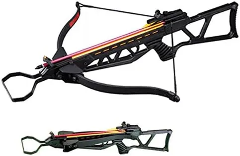 130 lbs Foldable Hunting Crossbow Package 7 x 14'' Aluminum Arrows and 4 x 20 Scope (Black)