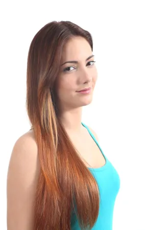 16"-18" Remy Human Hair Clip in Extensions Light Auburn Red (Color#30) 7 pieces(pcs) Thick to Ends Full Head Set (130grams)