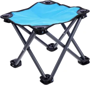 1Pc Outdoor Portable Folding Chair Durable Compact Stool for Camping Fishing and Beach Activities Lightweight with Reinforced Back for Easy Carrying and Space Saving