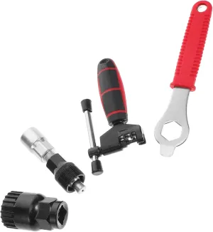 1Set Multi Function Bicycle Repair Tool Kit Wear Resistant Crank Puller Shaft Remover Compact Bike Wrench for Easy Repairs Compatibility for All Bicycles