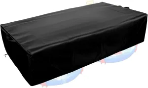 2-Tier Water Table Toys Cover, Waterways Playset Cover Outdoor Activity Table Protection Accessories fit for 2-Layer Kids 42.13x20.87x9.84 Inch (Black)