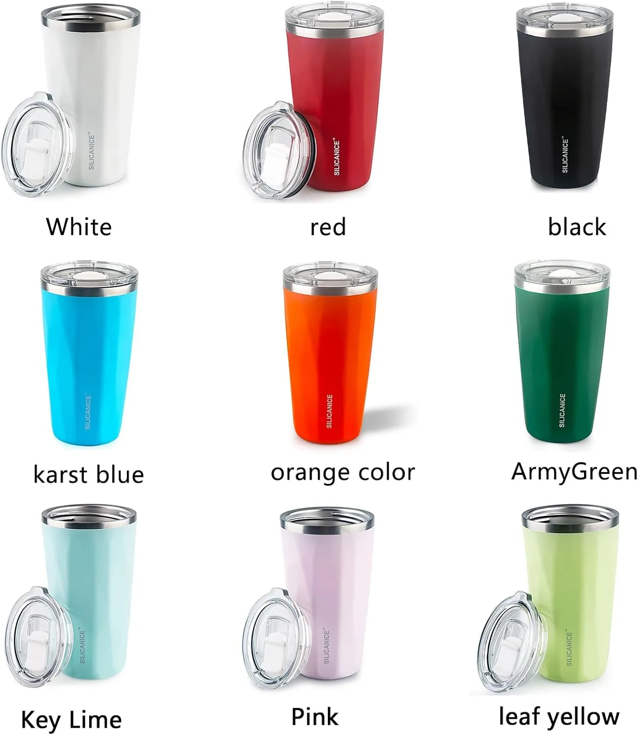 20 oz Tumblers With Straw And Lid,Dishwasher Safe Travel Coffee Mug,Stainless Steel Vacuum Insulated Iced Hot Cup,beach No Spill Proof Women Water Bottle Drink For Adults Durable (Army Green, 20 oz)