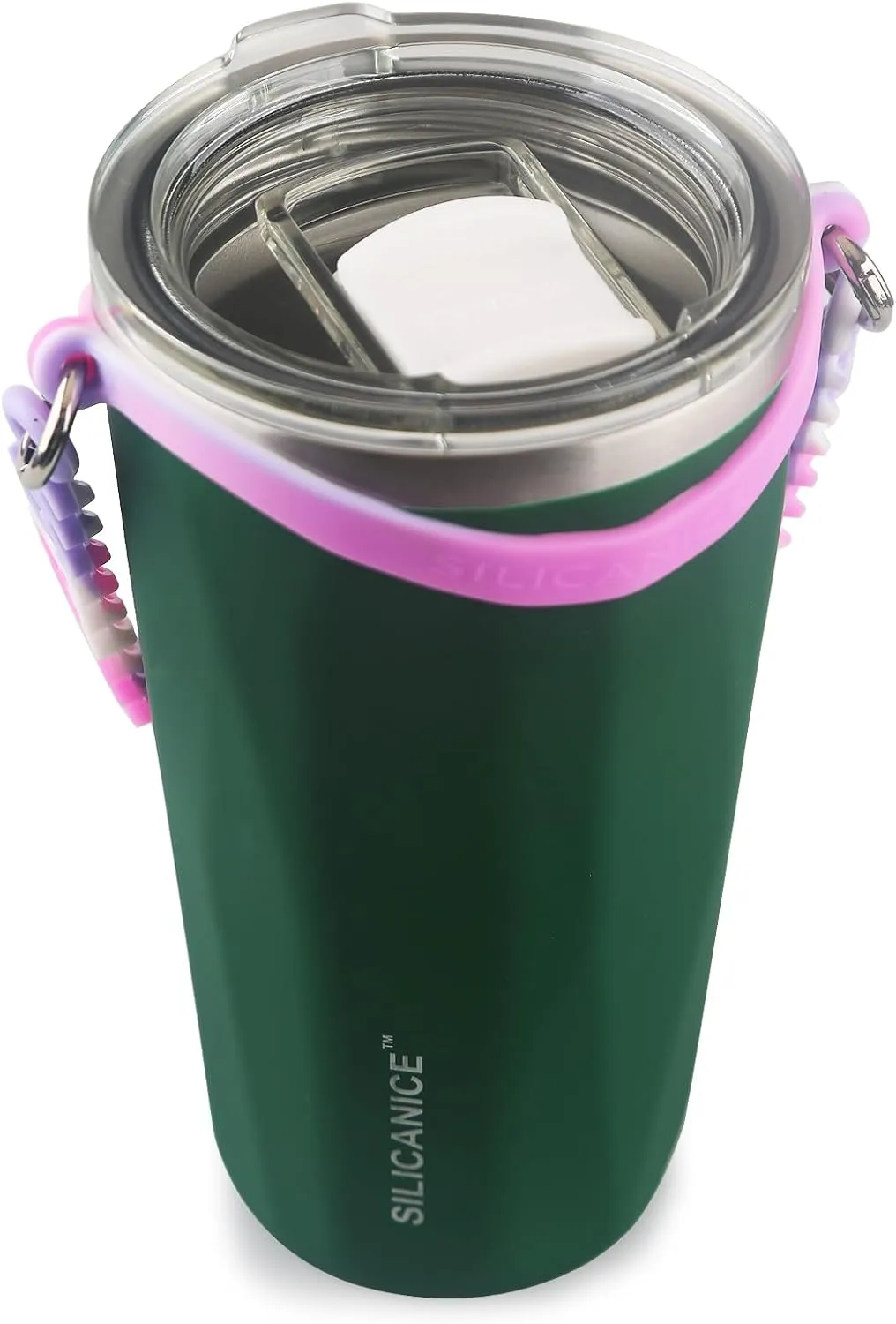 20 oz Tumblers With Straw And Lid,Dishwasher Safe Travel Coffee Mug,Stainless Steel Vacuum Insulated Iced Hot Cup,beach No Spill Proof Women Water Bottle Drink For Adults Durable (Army Green, 20 oz)