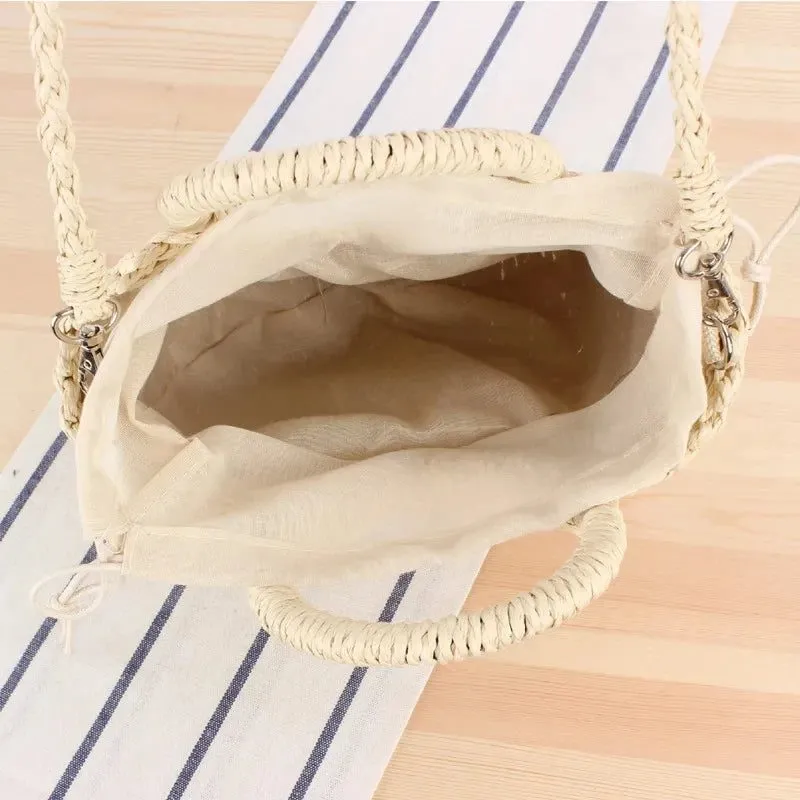2024 Summer Handmade Straw Beach Bags Women