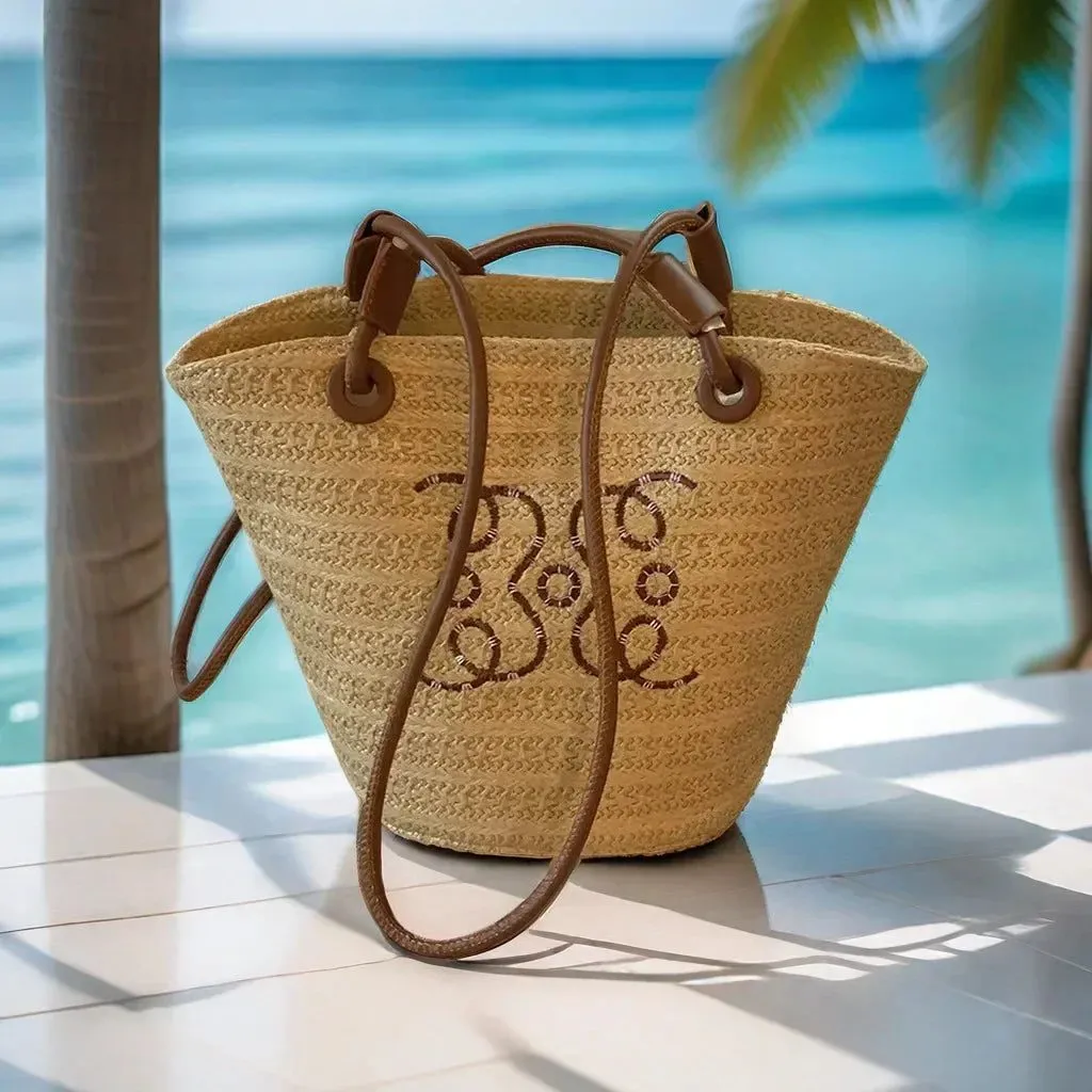 2024 Summer Woven Straw Beach Bag