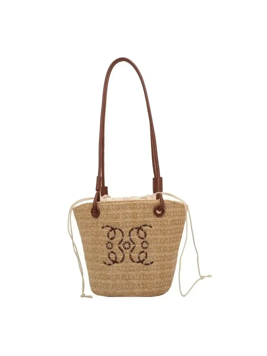 2024 Summer Woven Straw Beach Bag