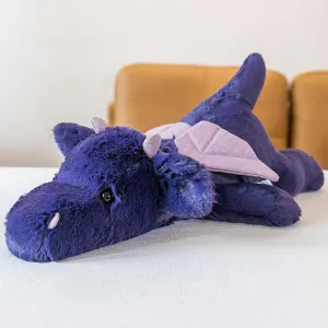 2.2Pounds Dragon Stuffed Animal 20.5" Weighted Stuffed Animals Soft Dragon Plush Giant Purple Dragon Plush Toy Weighted Stuffy Plushies Sleeping Pillow for Kids Baby Birthday Gifts