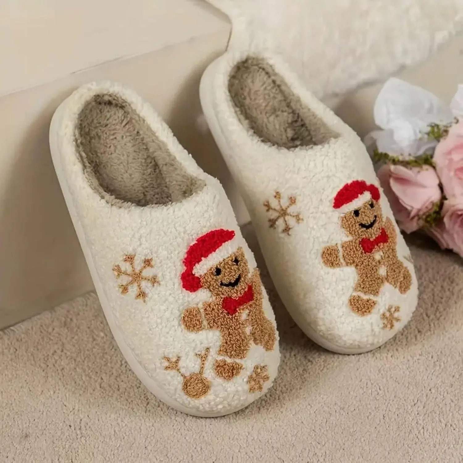24 Years New Animal Fruit Slippers For Women Fluffy Plush Slippers Cute Cartoon House Slipper Fruit Slippers for Womens Mens Plush Soft Memory Foam House Shoes Women's Men's Cute Slippers