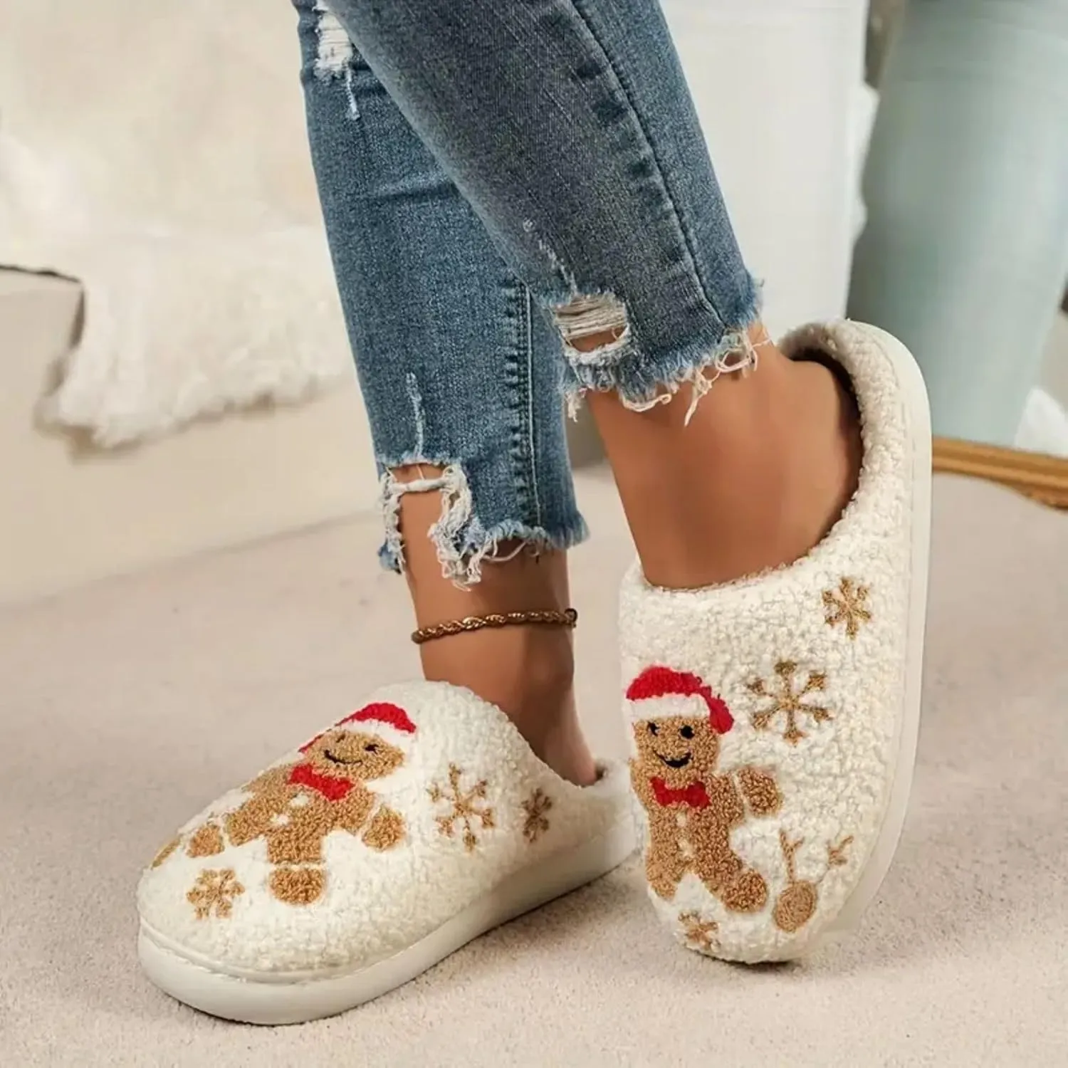24 Years New Animal Fruit Slippers For Women Fluffy Plush Slippers Cute Cartoon House Slipper Fruit Slippers for Womens Mens Plush Soft Memory Foam House Shoes Women's Men's Cute Slippers