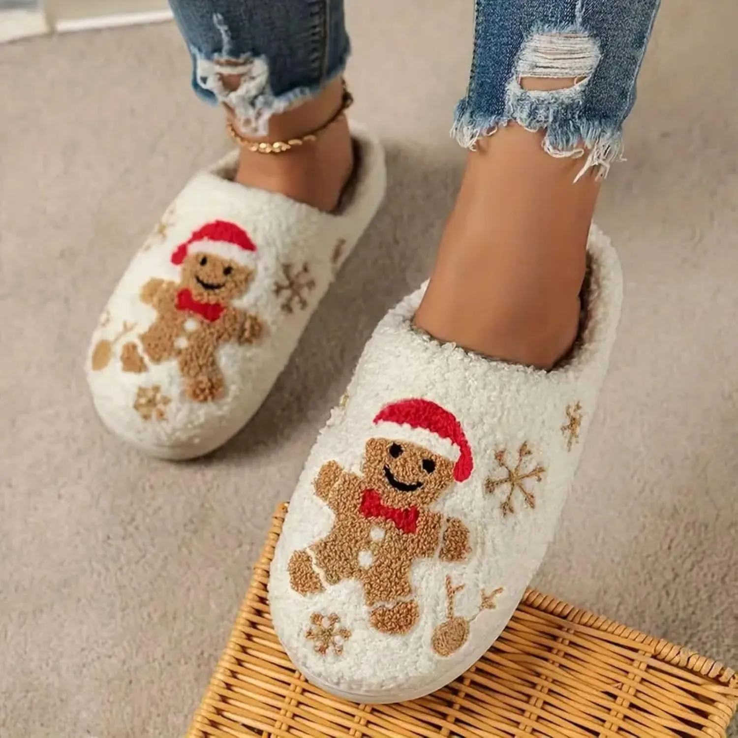 24 Years New Animal Fruit Slippers For Women Fluffy Plush Slippers Cute Cartoon House Slipper Fruit Slippers for Womens Mens Plush Soft Memory Foam House Shoes Women's Men's Cute Slippers