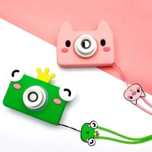 2400w Pixel Children's Camera Strap Silicone Cartoon Phone Case Birthday Gift Suitable for Girls and Boys