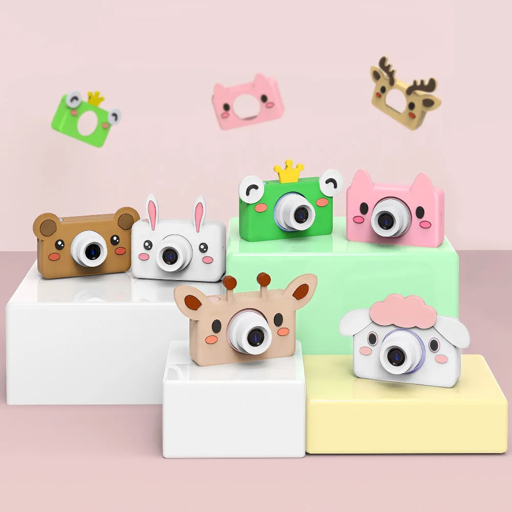 2400w Pixel Children's Camera Strap Silicone Cartoon Phone Case Birthday Gift Suitable for Girls and Boys