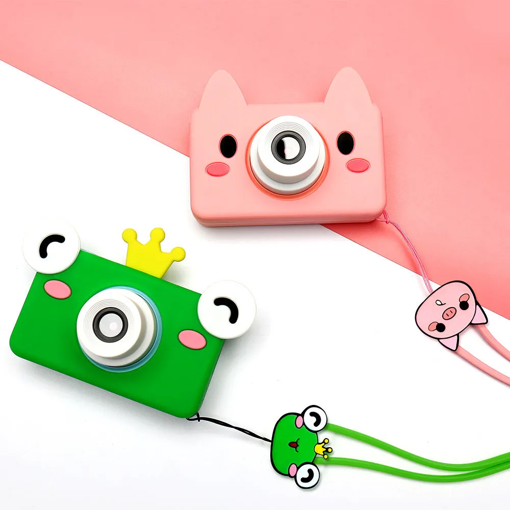2400w Pixel Children's Camera Strap Silicone Cartoon Phone Case Birthday Gift Suitable for Girls and Boys