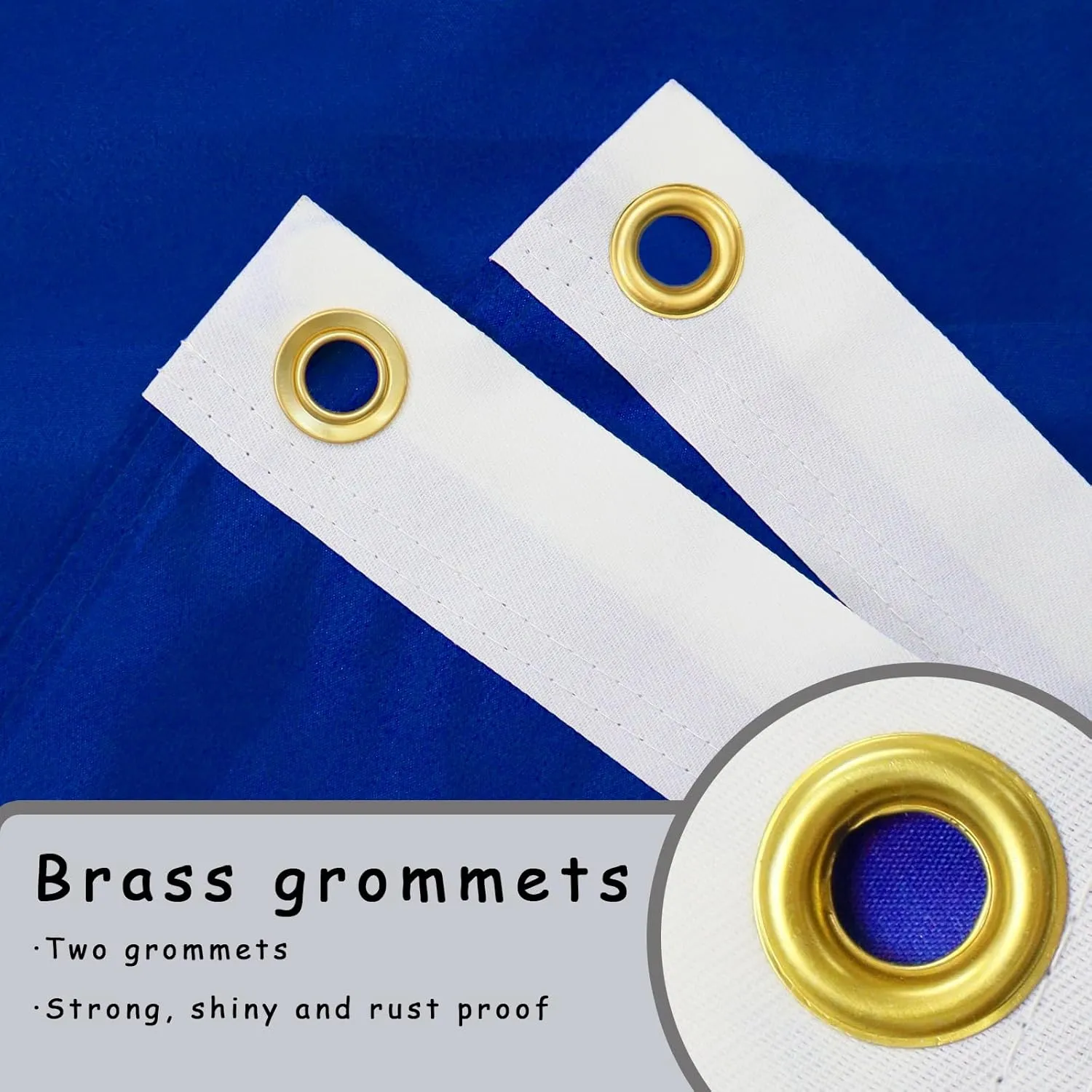 3 Ply New Hampshire State Flag 2x3 Ft 150D Polyester Double Sided Outdoor Heavy Duty Vivid Colors with Durable Canvas Header and 2 Brass Grommets