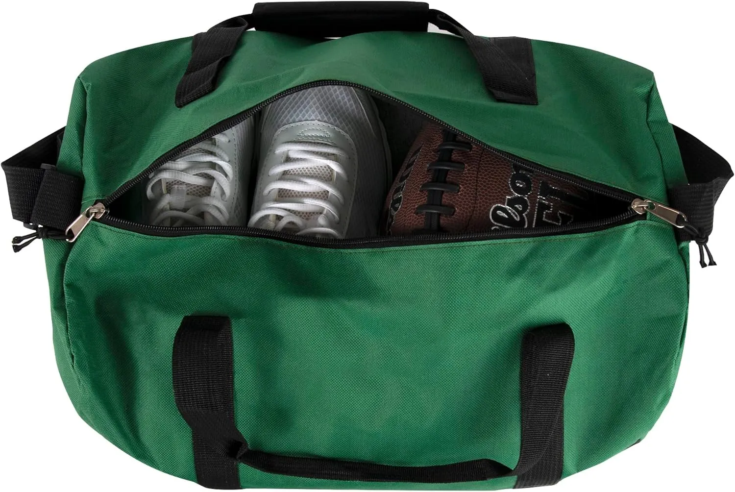 30 Liter, 17 Inch Canvas Duffle Bags for Men and Women – Travel Weekender Overnight Carry-On Shoulder Duffel Tote Bags (Green)