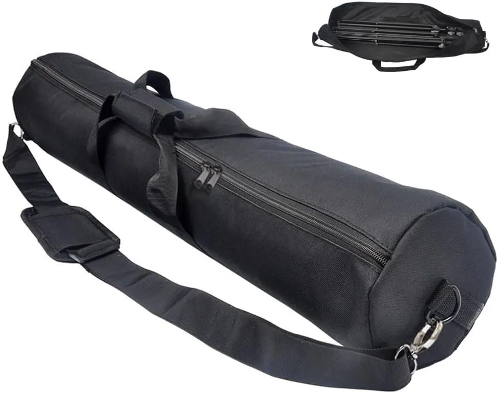 40-120cm Tripod Carrying Case Bag, Waterproof Tripod Travel Carrying Storage with Shoulder Strap Padded & Handle for Light Stands, and Tripod Photography Accessories(90cm)