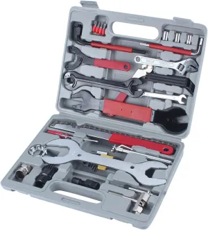 44pcs Repair Multi Tools Kit Set Mountain Bike Cycle Puncture Tyre Pump for Cyclists and Bike Enthusiasts