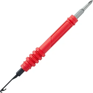 48-22-2145 4-in-1 Multi Pick Data Tool Fits For Milwaukee Tools Replacement, Electric Red Tool With Ball Type Retention, Double Sided Bit