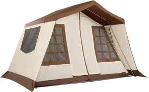 5-6 Person Camping Teepee Tent/Instant for Camping Windproof Dome Family Tents for Camping Hiking and Outdoor, Portable Tent with Carry Bag, for 3 Sea (White 310 * 210 * 260cm)