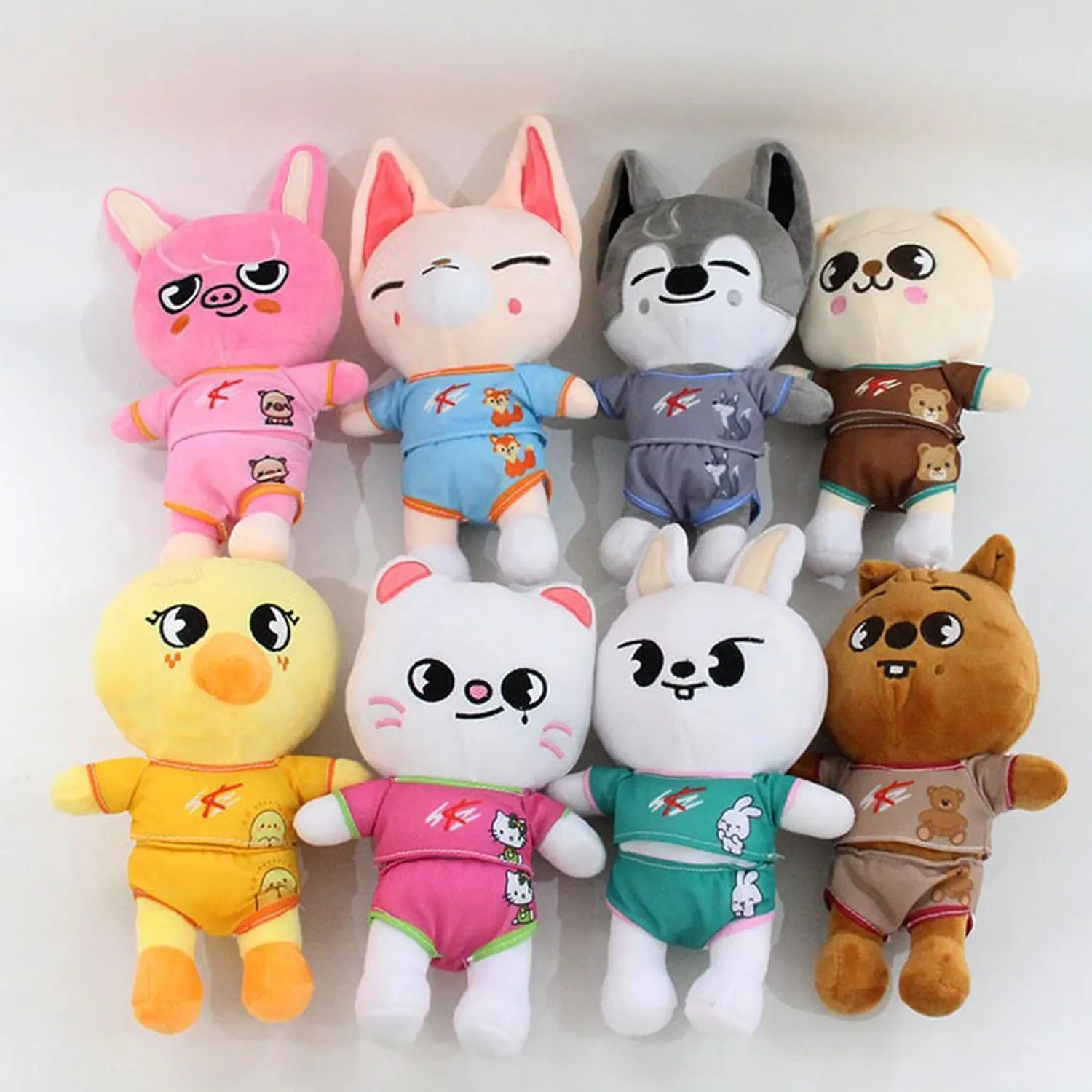 8 PCS Skzoo Plushies Set 9.8 Inches 2024 New Stray Kids Cute Stuffed Animals Toy Stray Kids Ideas for Boys and Girls(R)