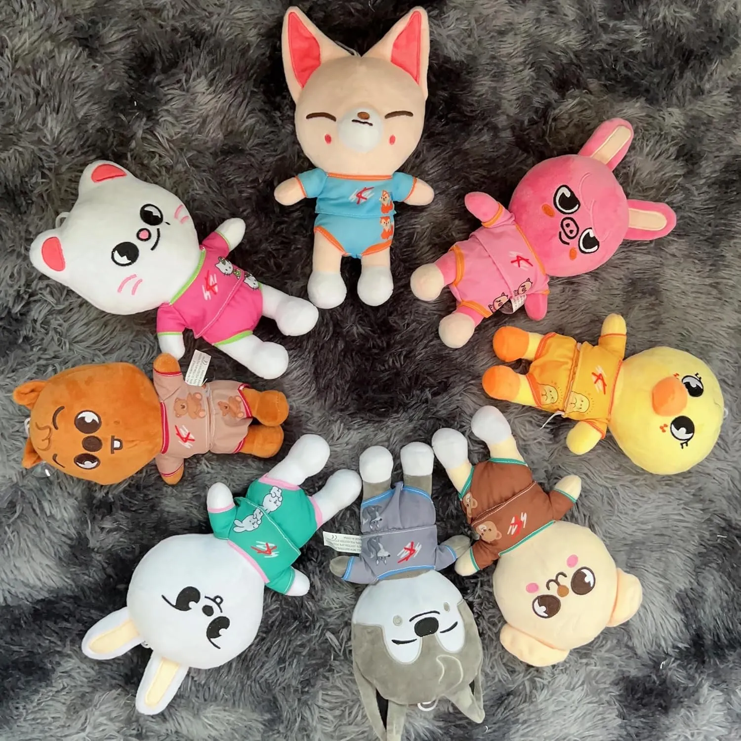 8 PCS Skzoo Plushies Set 9.8 Inches 2024 New Stray Kids Cute Stuffed Animals Toy Stray Kids Ideas for Boys and Girls(R)