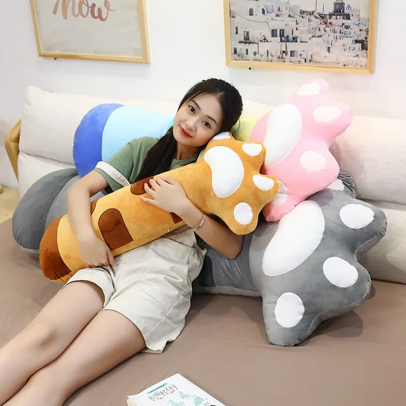 85cm Cute Cat Paw Plush Pillow Cushion
