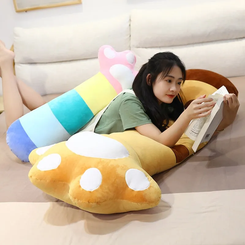 85cm Cute Cat Paw Plush Pillow Cushion