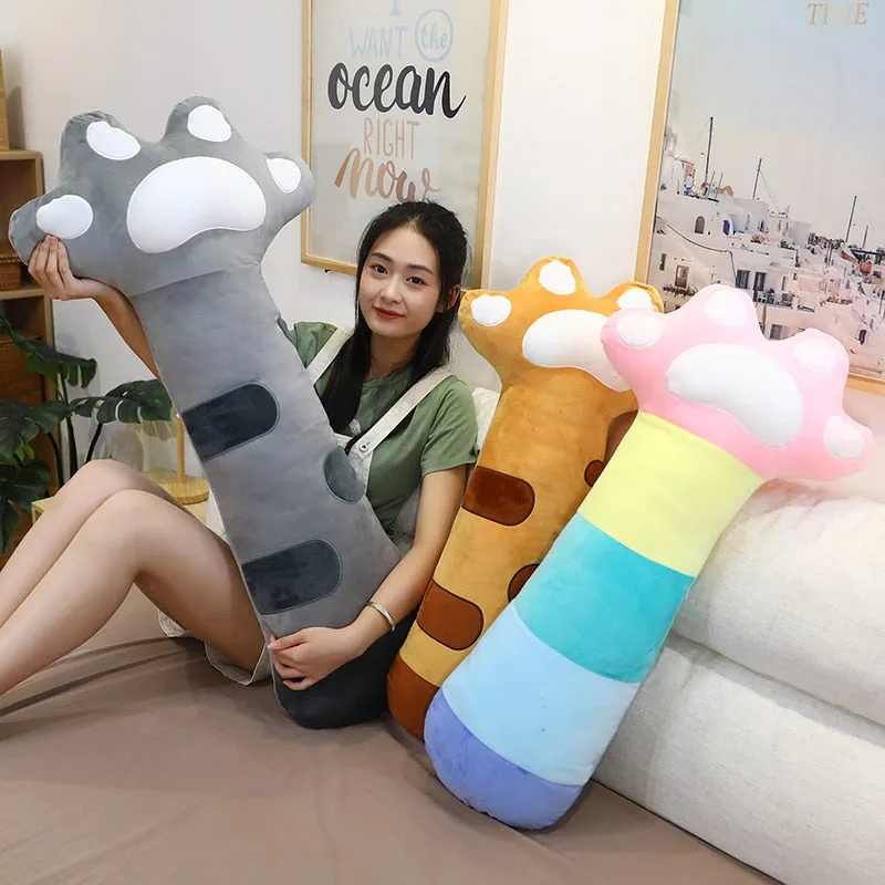 85cm Cute Cat Paw Plush Pillow Cushion