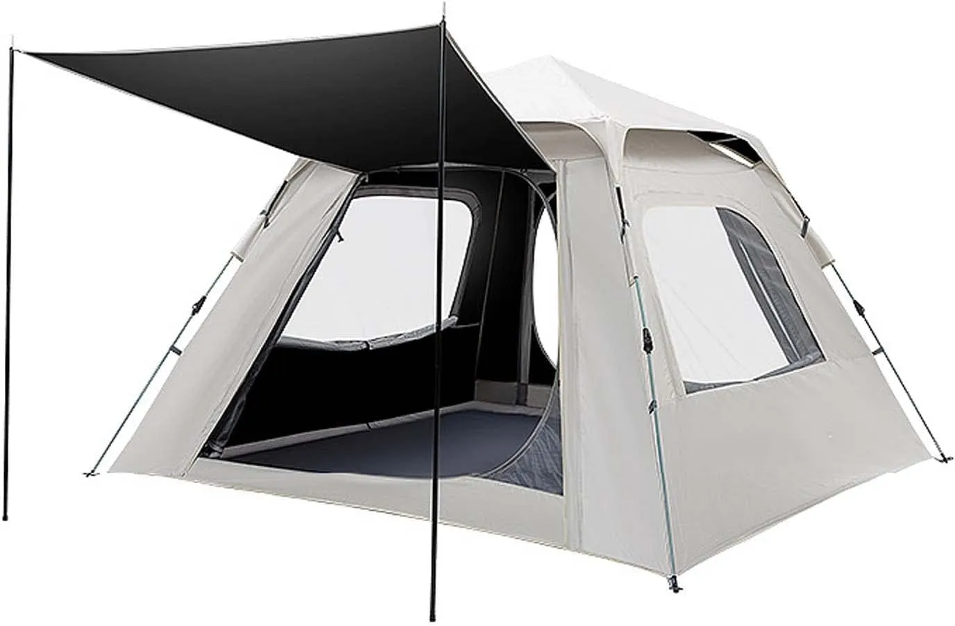 94x94x61 inch Pop Up Tent, Family Camping Tent, 2-4 Person Waterproof Windproof Instant Tent, Automatic Tents for Family Camping, Hiking and Backpacking, Family Cabin Tents