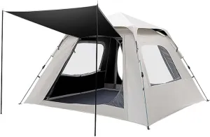 94x94x61 inch Pop Up Tent, Family Camping Tent, 2-4 Person Waterproof Windproof Instant Tent, Automatic Tents for Family Camping, Hiking and Backpacking, Family Cabin Tents