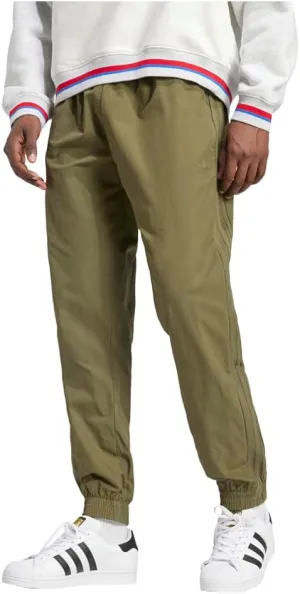 adidas Mens Woven Drawstring Pants Drawstring - Green - Size XS