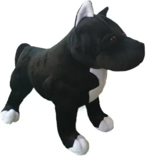Adore 13" Chance The Pit Bull Dog Stuffed Animal Plush Toy