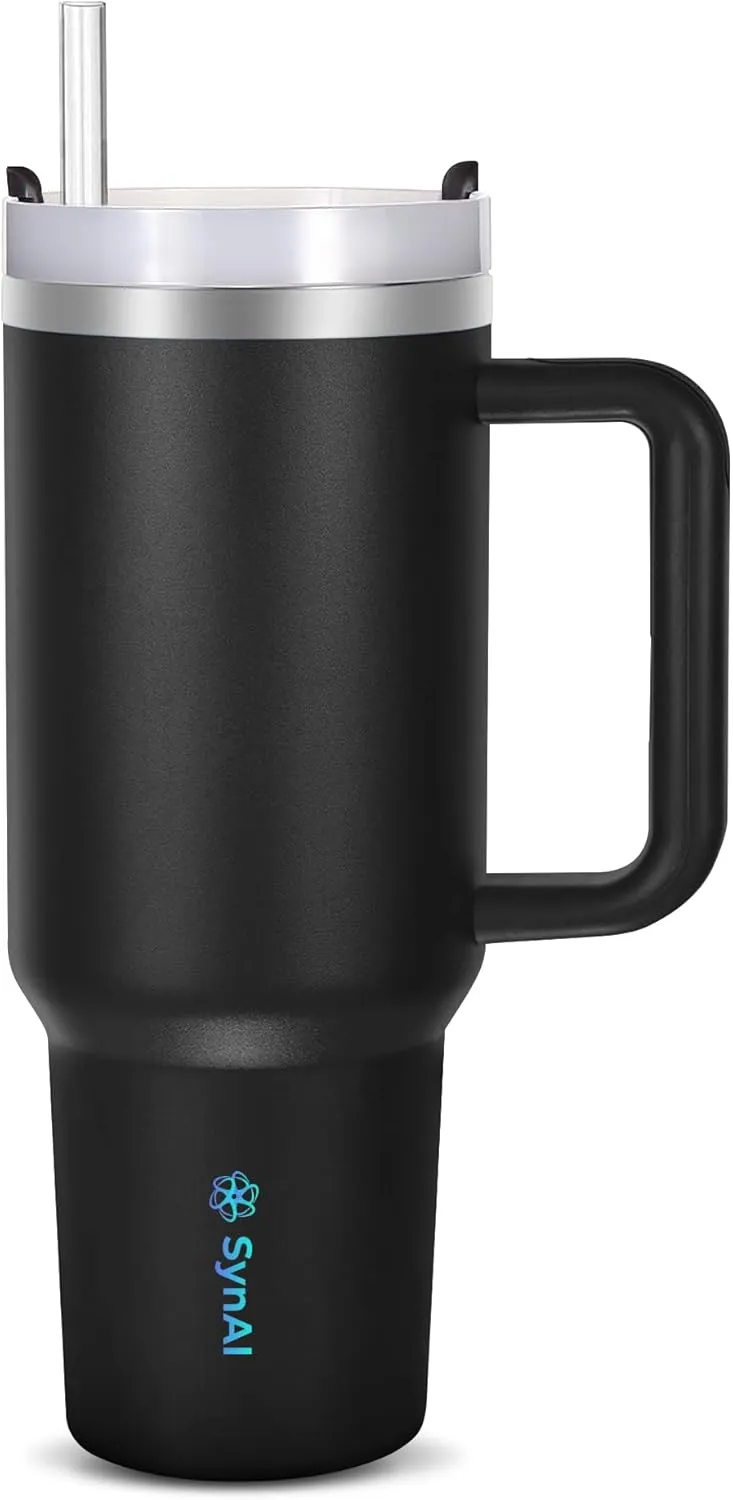Adventure-Ready 40 oz Insulated Stainless Steel Tumbler – Built for the Outdoors! (Black)
