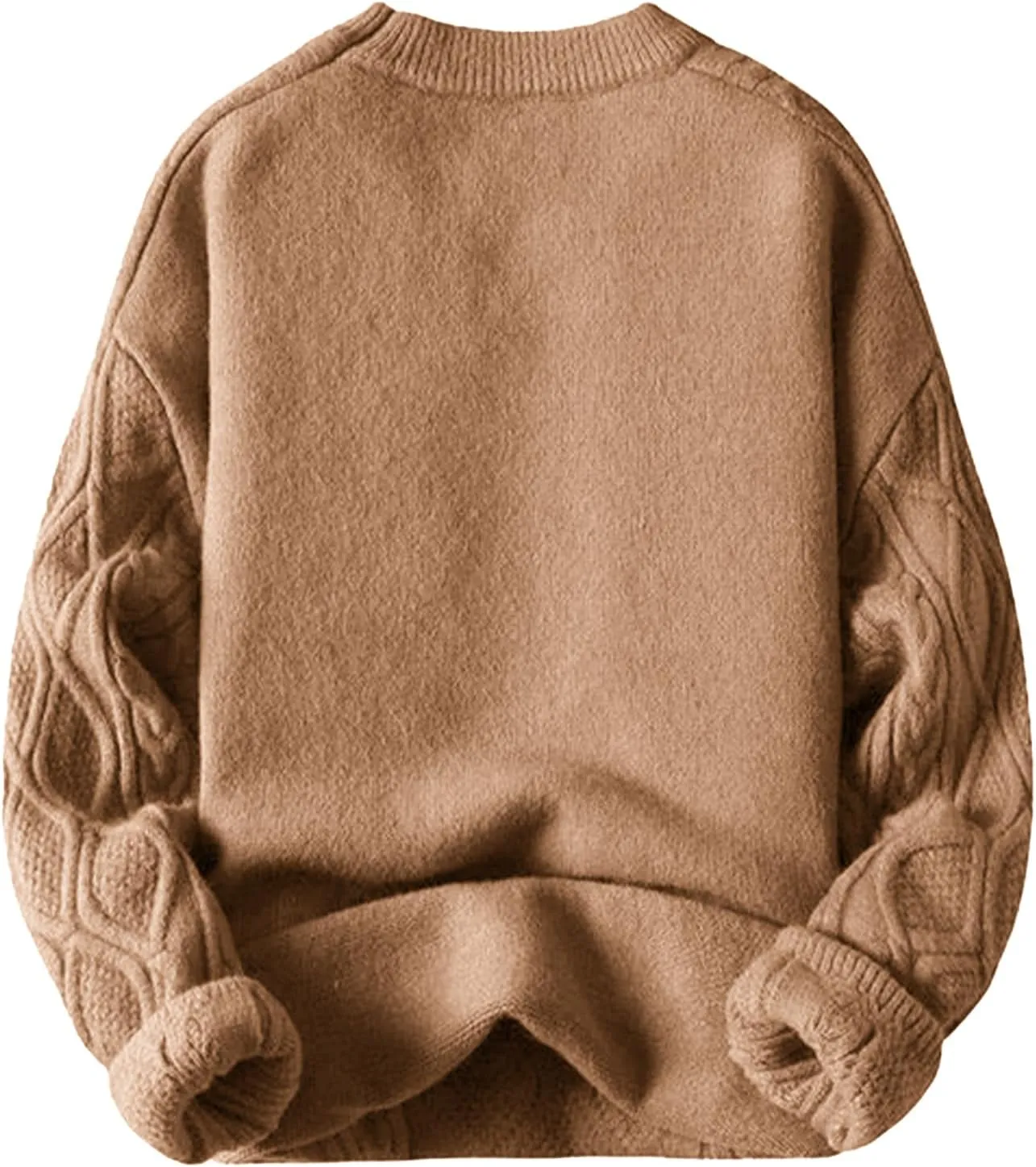 Aelfric Eden Oversized Sweater 90s Vintage Cable Knit Long Sleeve Women Woven Heavy Crewneck Pullover