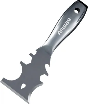 ALLWAY UXG12 Stainless Steel 12-In-1 Pro Painter's Multi-Tool with Hammer End