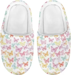 Animal Children's Plush Slippers For Girls Little Kids Comfy House Non-Slip Warm Flannel Fuzzy Slippers Cute Closed Toe Slippers Size9-14.5