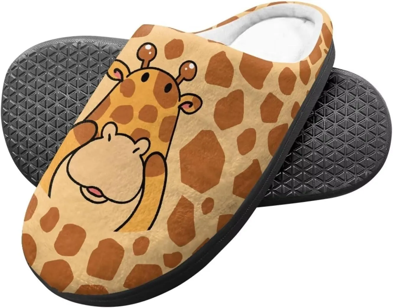 Animal Children's Plush Slippers Little Kids Comfy House Slippers Warm Winter Flannel Fuzzy Slippers Cute Indoor Shoes Non-Slip Slippers Size9-14.5