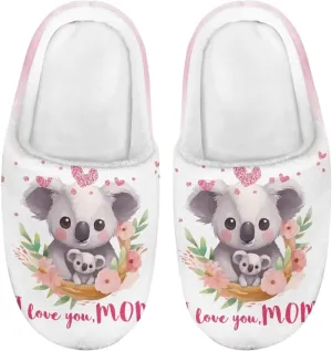 Animal Children's Plush Slippers Little Kids Comfy House Slippers Warm Winter Flannel Fuzzy Slippers Cute Indoor Shoes Non-Slip Slippers Size9-14.5