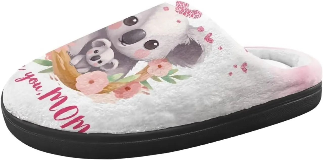 Animal Children's Plush Slippers Little Kids Comfy House Slippers Warm Winter Flannel Fuzzy Slippers Cute Indoor Shoes Non-Slip Slippers Size9-14.5