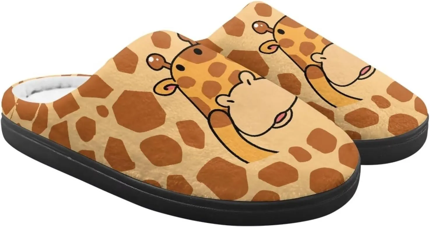 Animal Children's Plush Slippers Little Kids Comfy House Slippers Warm Winter Flannel Fuzzy Slippers Cute Indoor Shoes Non-Slip Slippers Size9-14.5