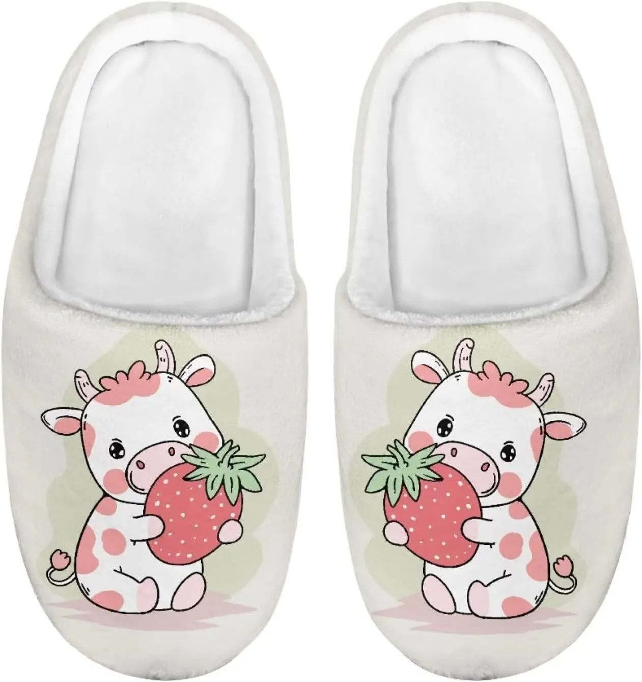 Animal Children's Plush Slippers Slip on Little kids Furry Non-Slip Warm Comfy Fluffy Lightweight Soft Indoor Washable House Slippers Size9-14.5