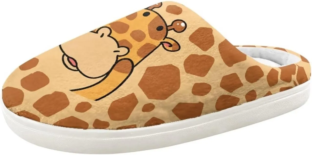 Animal Children's Plush Slippers Slip on Little kids Furry Non-Slip Warm Comfy Fluffy Lightweight Soft Indoor Washable House Slippers Size9-14.5