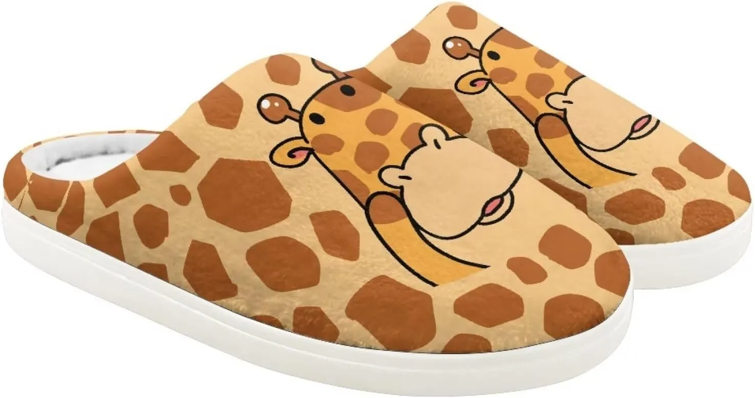 Animal Children's Plush Slippers Slip on Little kids Furry Non-Slip Warm Comfy Fluffy Lightweight Soft Indoor Washable House Slippers Size9-14.5