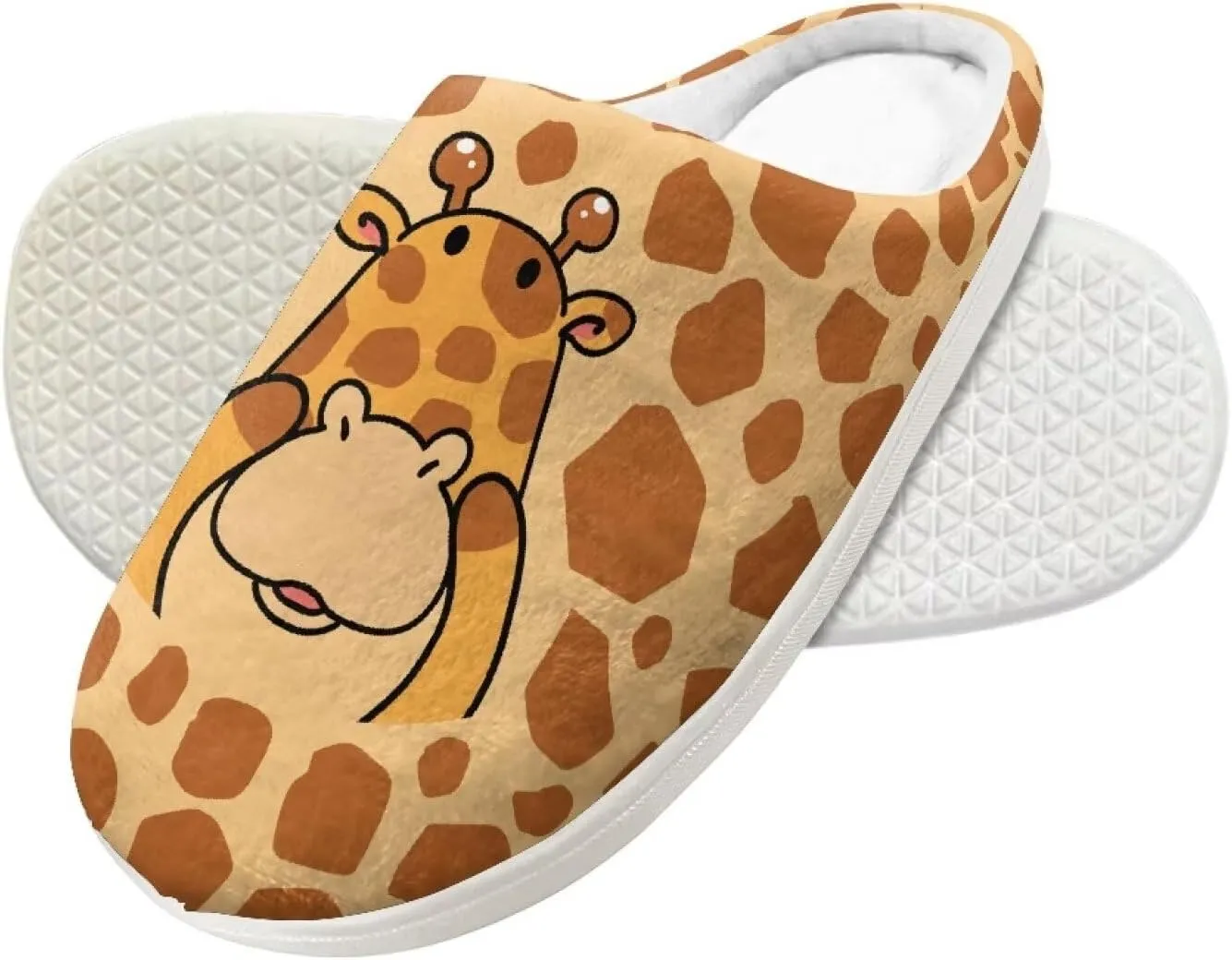 Animal Children's Plush Slippers Slip on Little kids Furry Non-Slip Warm Comfy Fluffy Lightweight Soft Indoor Washable House Slippers Size9-14.5