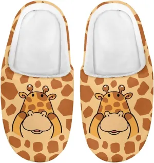 Animal Children's Plush Slippers Slip on Little kids Furry Non-Slip Warm Comfy Fluffy Lightweight Soft Indoor Washable House Slippers Size9-14.5