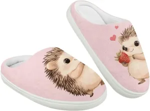Animal Children's Slippers Boys Girls Cute House Shoes Soft Plush Warm Slippers Winter Non Slip Indoor Fuzzy Slippers Size 9-15