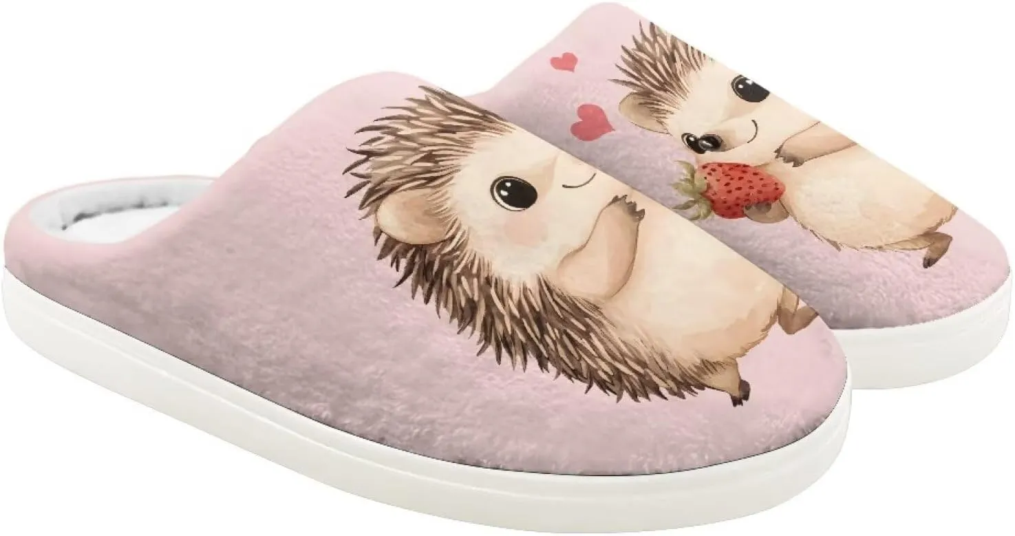 Animal Children's Slippers Boys Girls Cute House Shoes Soft Plush Warm Slippers Winter Non Slip Indoor Fuzzy Slippers Size 9-15