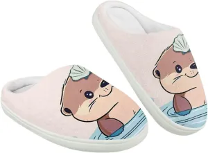 Animal Children's Slippers Boys Girls Cute House Shoes Soft Plush Warm Slippers Winter Non Slip Indoor Fuzzy Slippers Size 9-15